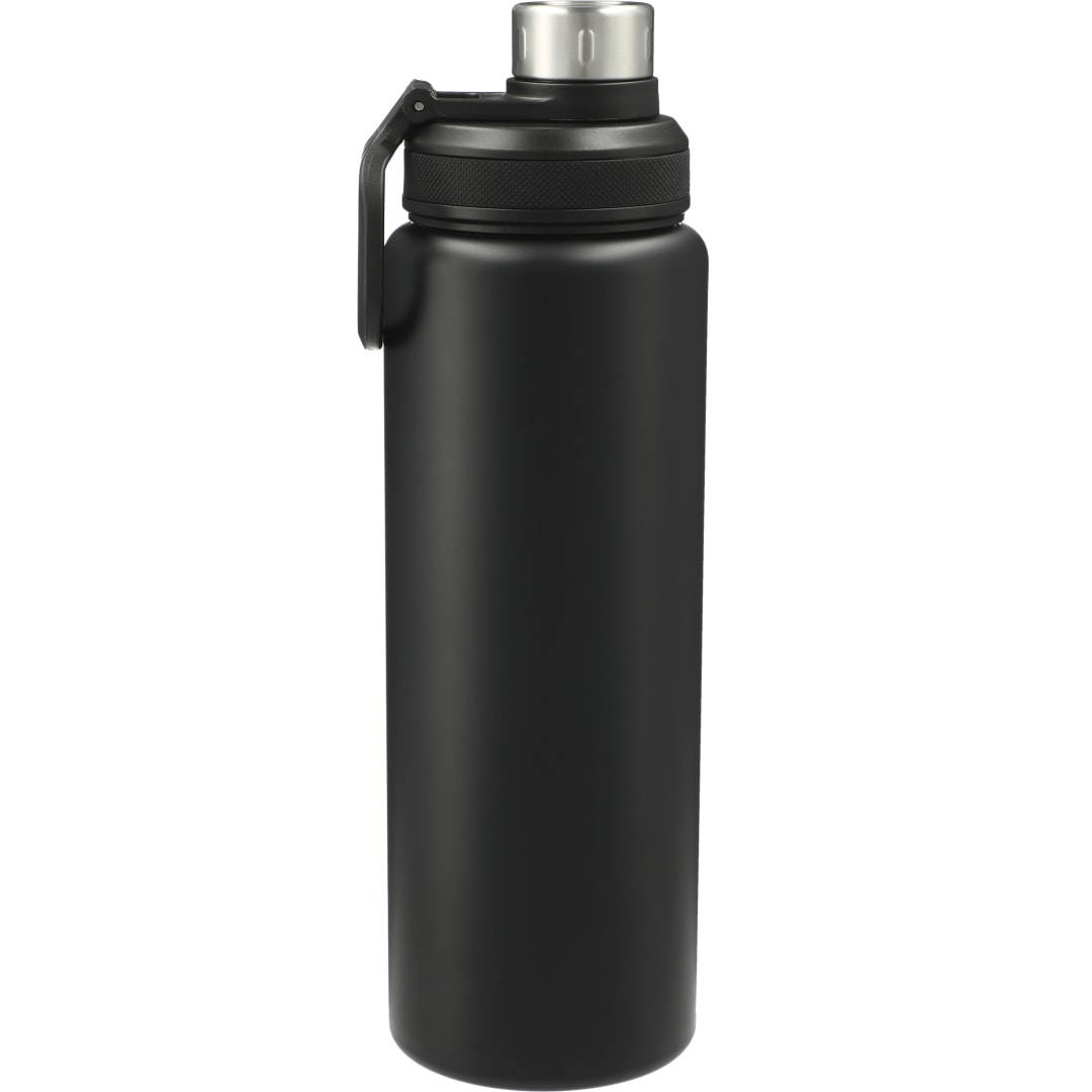 Rear View of Black Vasco 32oz Stainless Steel Bottle