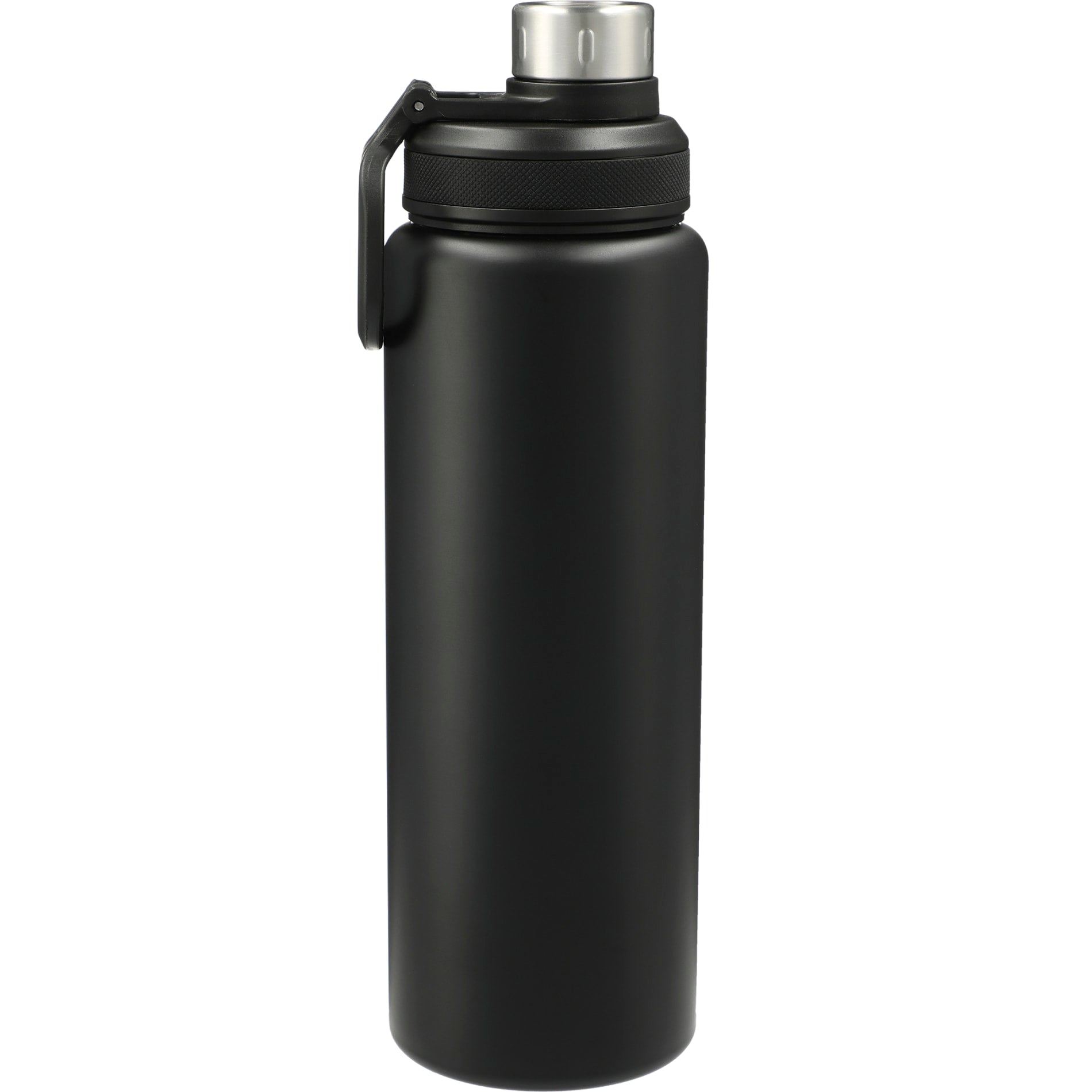 Rear View of Black Vasco 32oz Stainless Steel Bottle