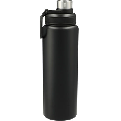 Rear View of Black Vasco 32oz Stainless Steel Bottle