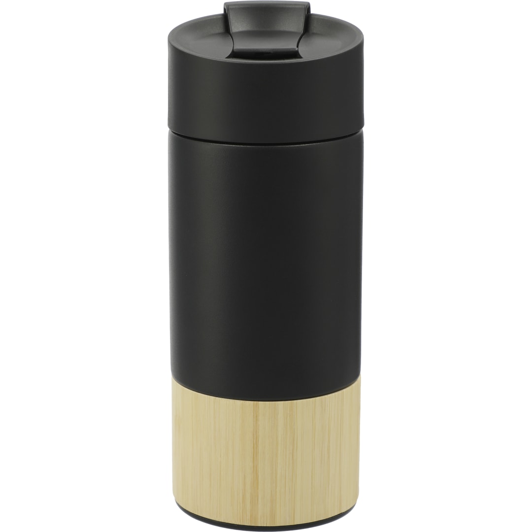 Rear View of Black Welly® Traveler Copper Vacuum Tumbler 12oz