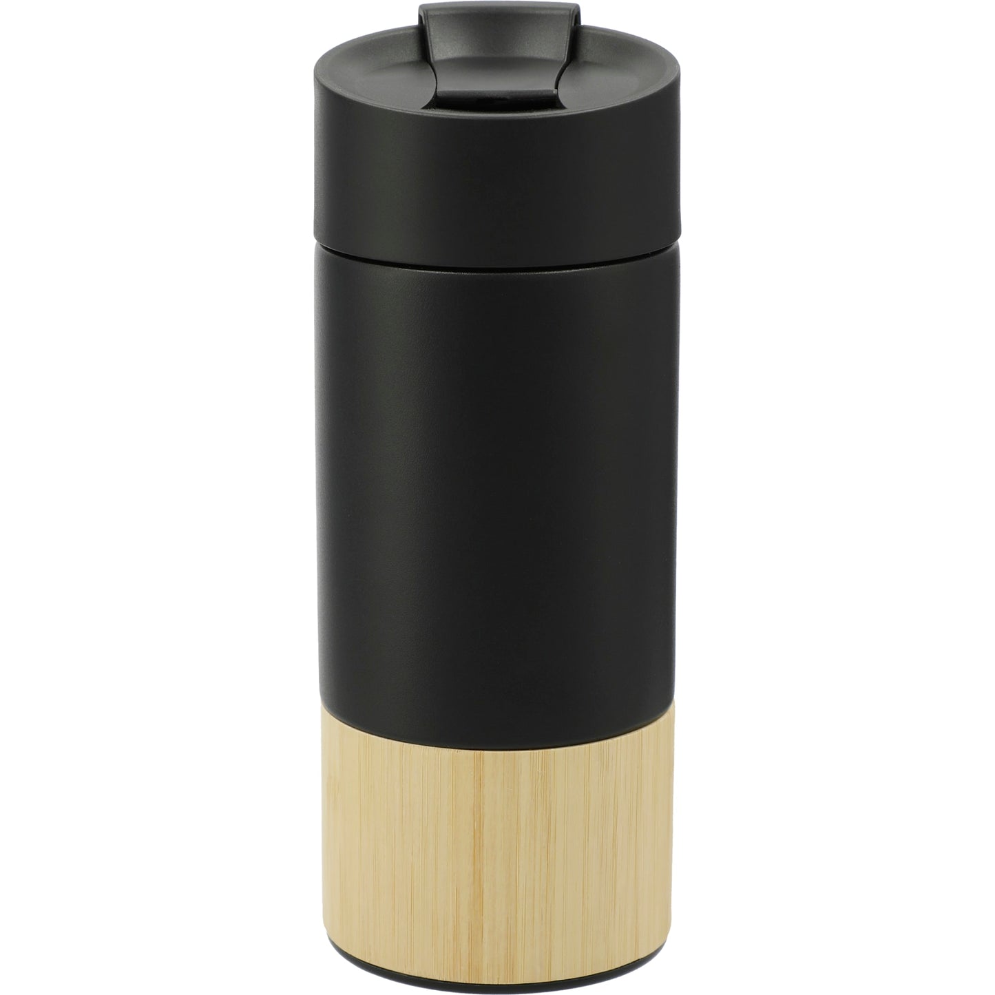 Rear View of Black Welly® Traveler Copper Vacuum Tumbler 12oz