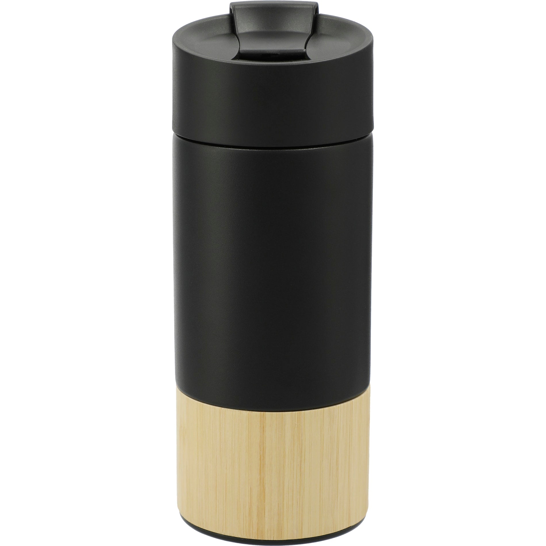 Rear View of Black Welly® Traveler Copper Vacuum Tumbler 12oz