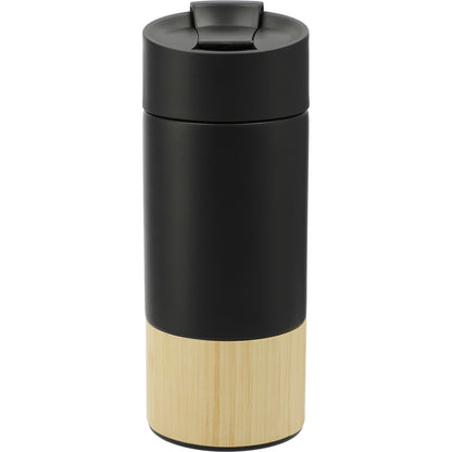 Rear View of Black Welly® Traveler Copper Vacuum Tumbler 12oz