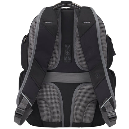 Rear View of Black Wenger Odyssey TSA Recycled 17" Computer Backpack