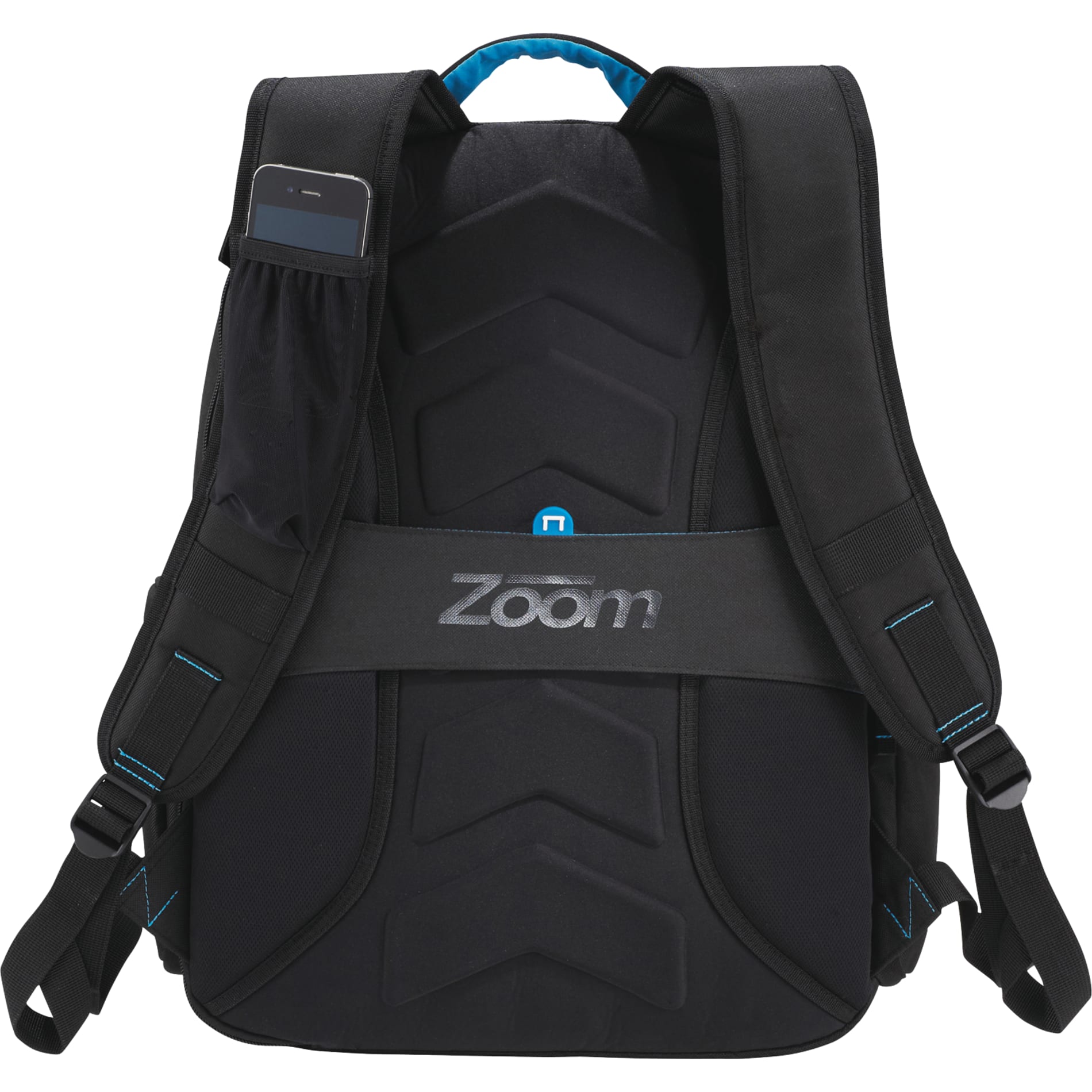 Rear View of Black Zoom DayTripper 15" Computer Backpack