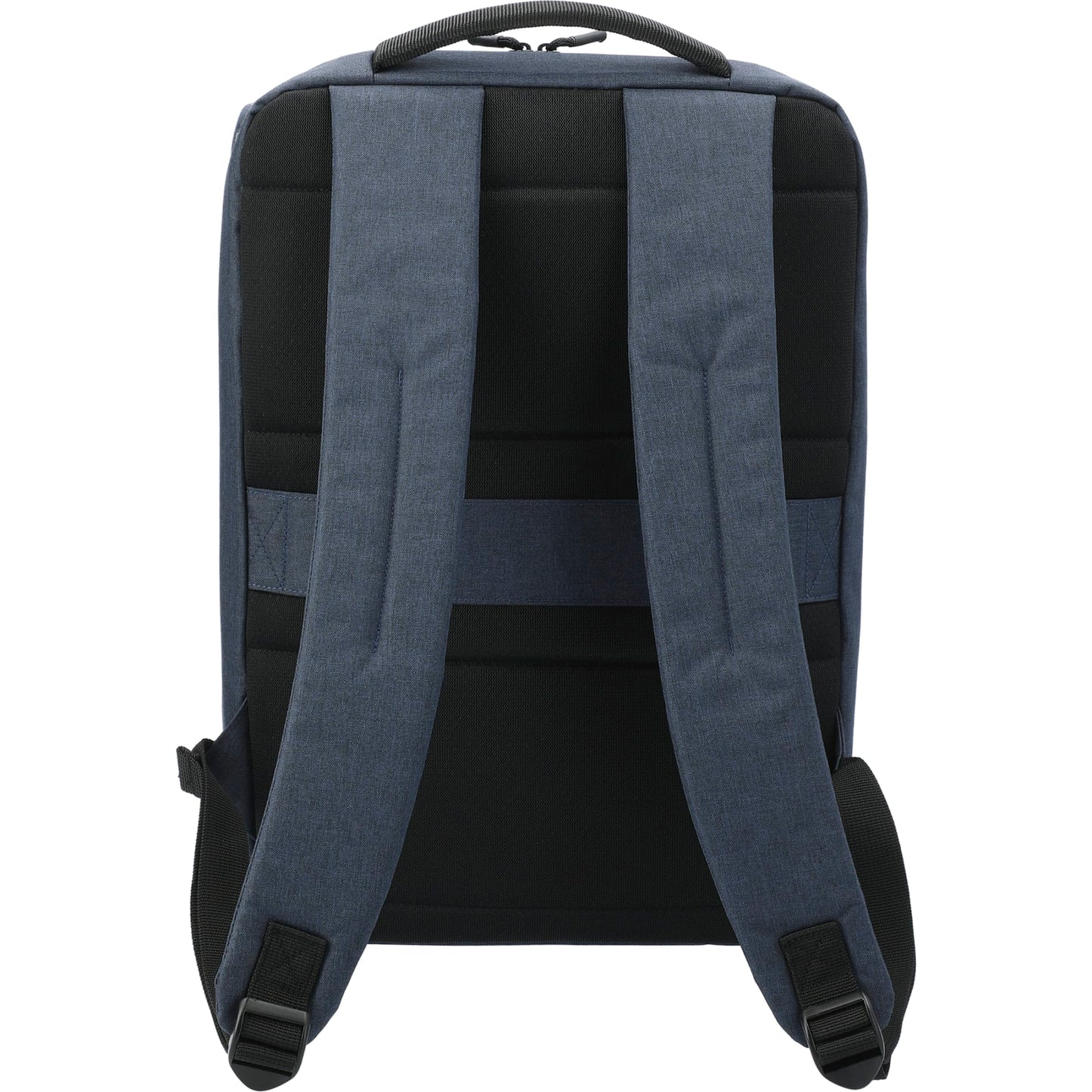 Rear View of Blue Aft Recycled 15" Computer Backpack