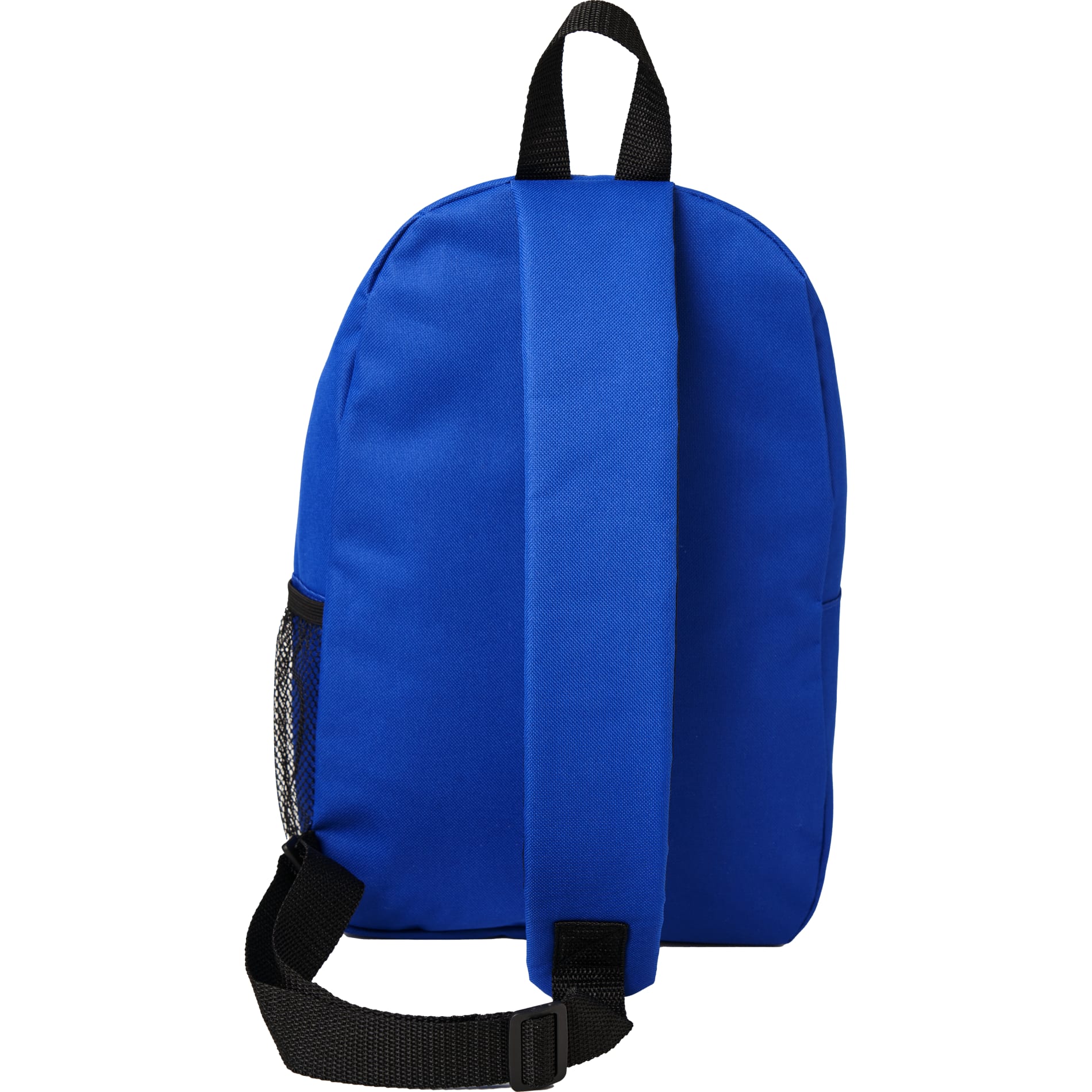 Rear View of Blue Barton Recycled Sling Backpack plain