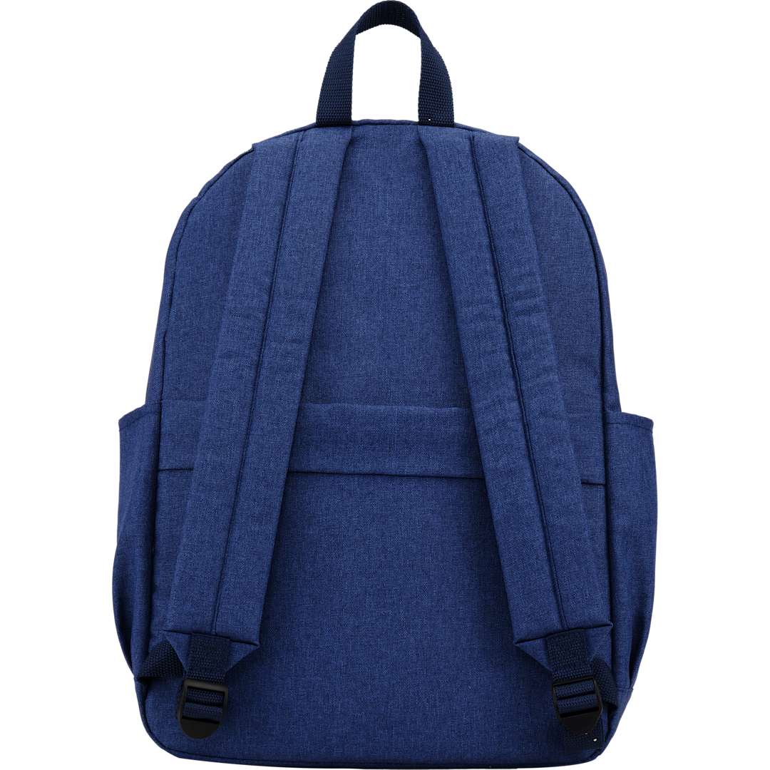 Rear View of Blue Baye Recycled 15" Laptop Backpack plain