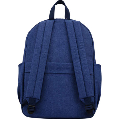 Rear View of Blue Baye Recycled 15" Laptop Backpack plain