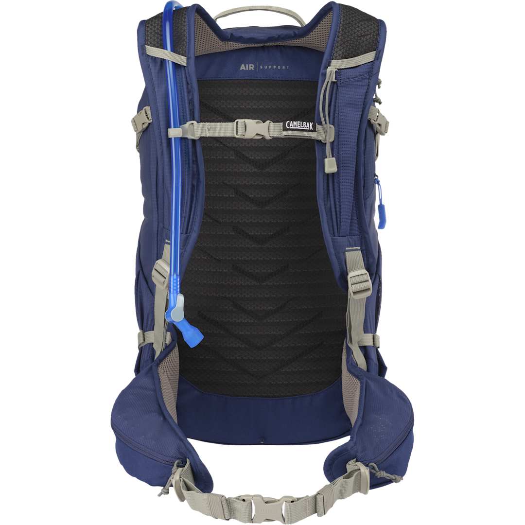 Rear View of Blue Camelbak Rim Runner x30 Hydration Pack