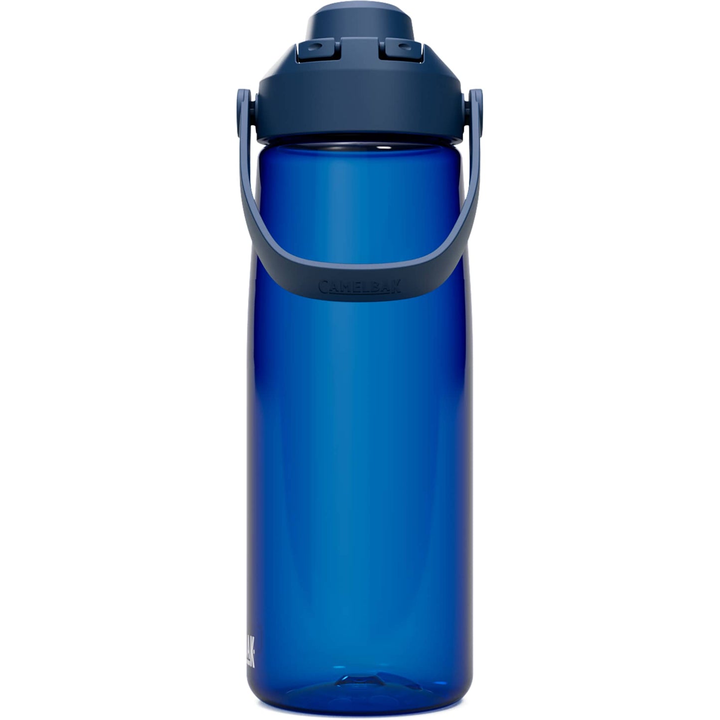 Rear View of Blue CamelBak Thrive™ Chug 25oz Bottle Tritan™ Renew plain