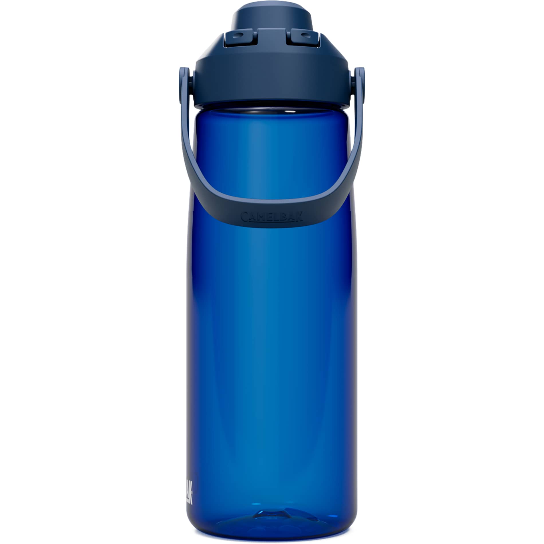 Rear View of Blue CamelBak Thrive™ Chug 25oz Bottle Tritan™ Renew plain