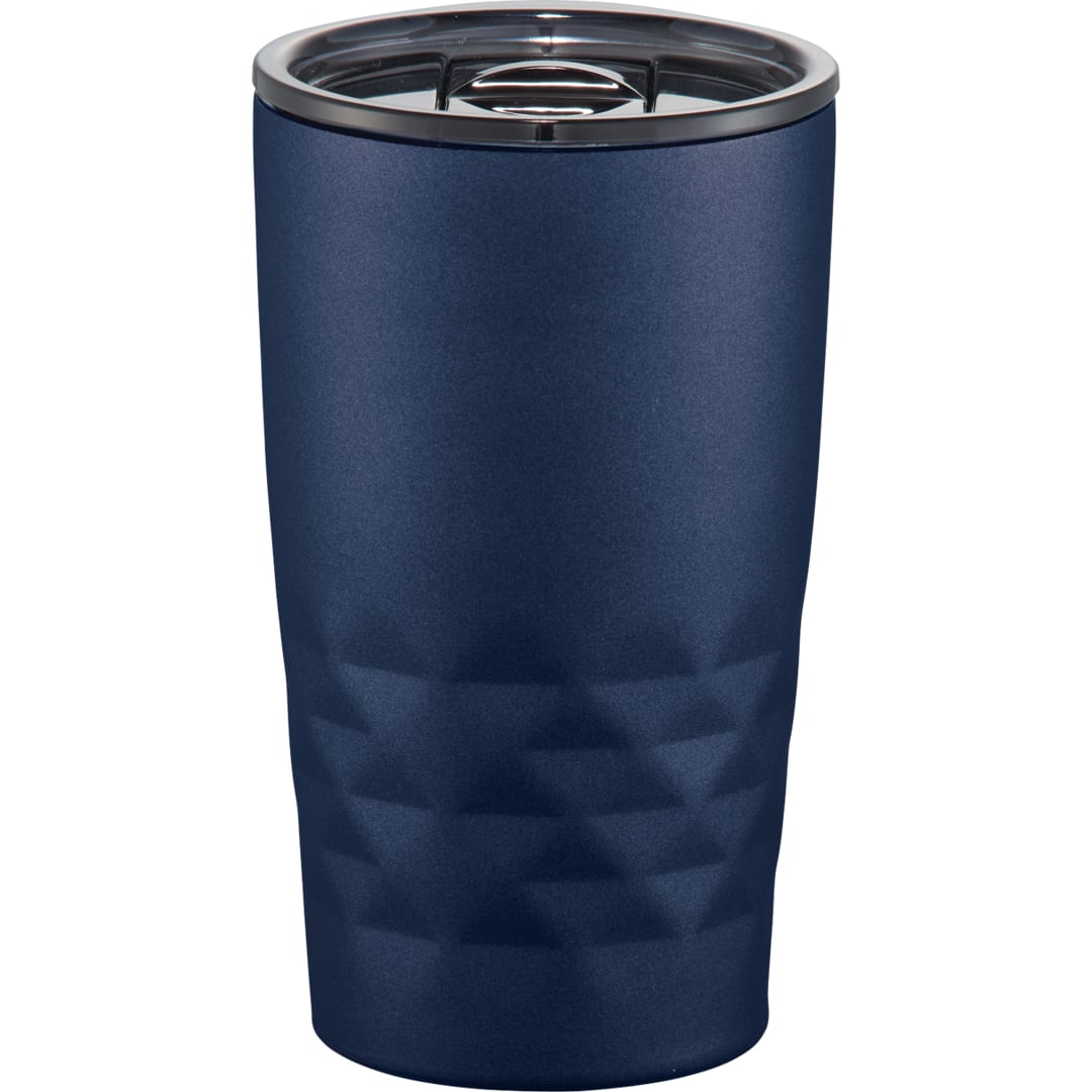Rear View of Blue Copper Vacuum Insulated K Mini Tumbler 14oz plain
