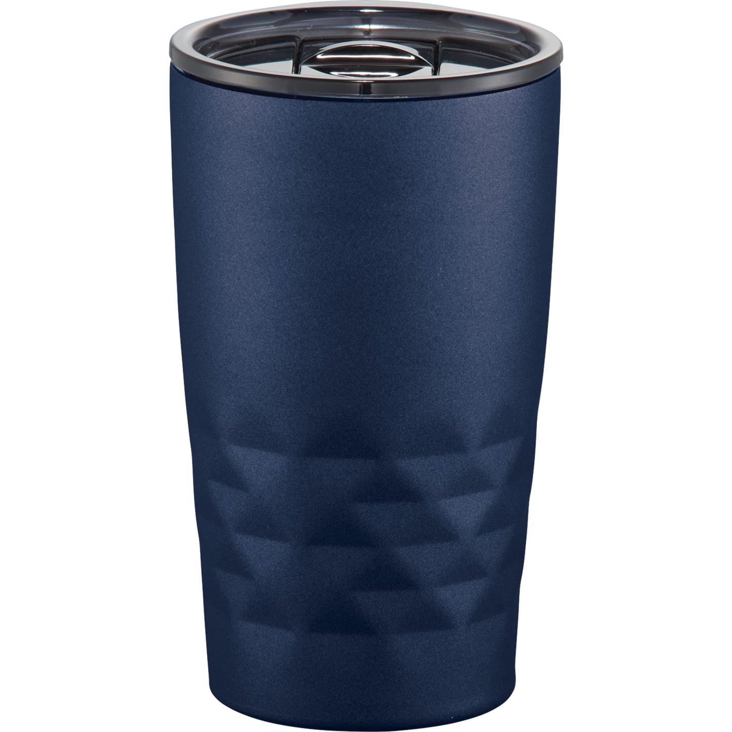 Rear View of Blue Copper Vacuum Insulated K Mini Tumbler 14oz plain