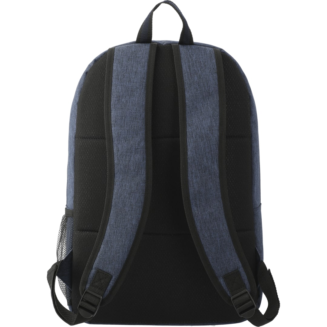 Rear View of Blue Graphite Deluxe 15" Computer Backpack