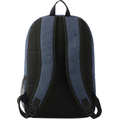 Rear View of Blue Graphite Deluxe 15" Computer Backpack