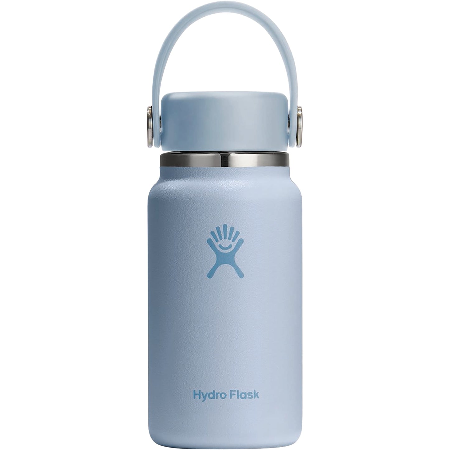 Rear View of Blue Hydro Flask® Micro Hydro Bottle 200ml