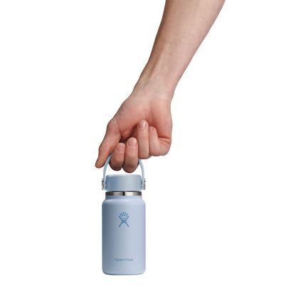 Rear View of Blue Hydro Flask® Micro Hydro Bottle 200ml