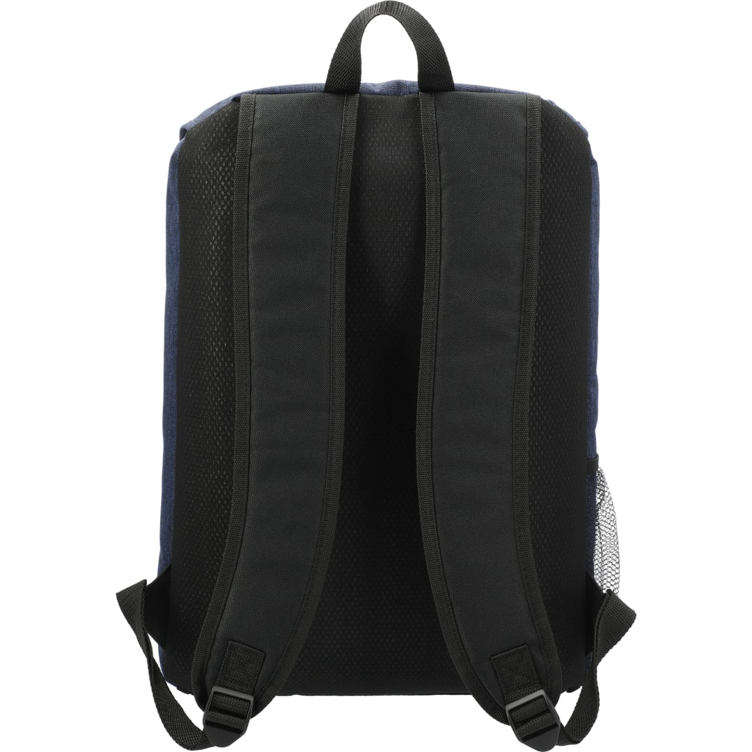 Rear View of Blue Merchant & Craft Ashton 15" Computer Backpack