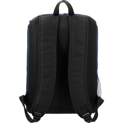Rear View of Blue Merchant & Craft Ashton 15" Computer Backpack