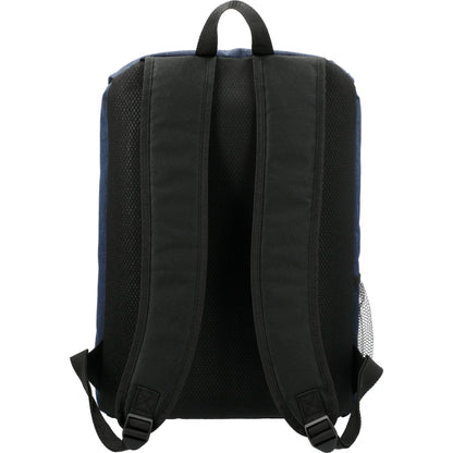 Rear View of Blue Merchant & Craft Ashton 15" Computer Backpack
