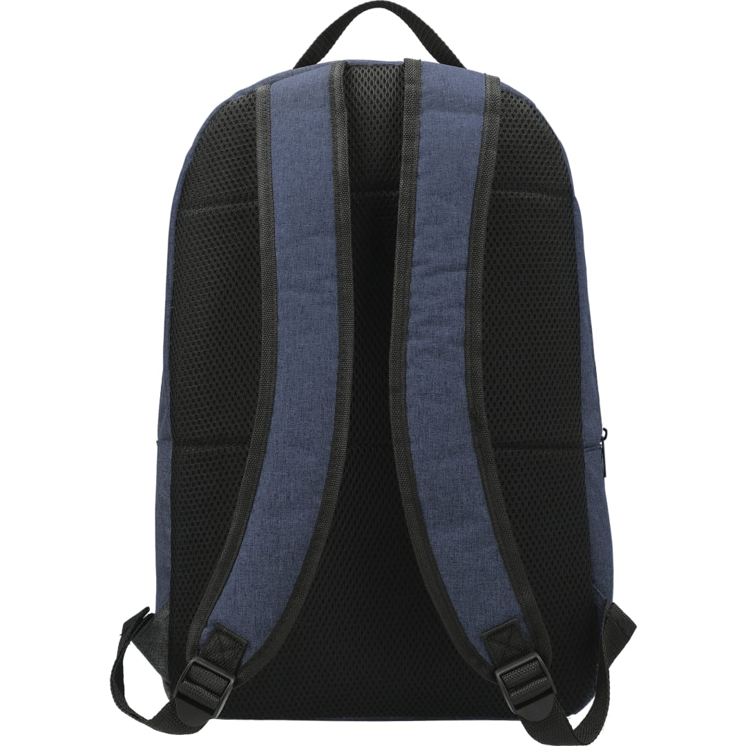 Rear View of Blue Merchant & Craft Grayley 15" Computer Backpack