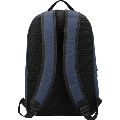 Rear View of Blue Merchant & Craft Grayley 15" Computer Backpack