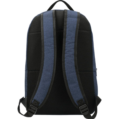 Rear View of Blue Merchant & Craft Grayley 15" Computer Backpack