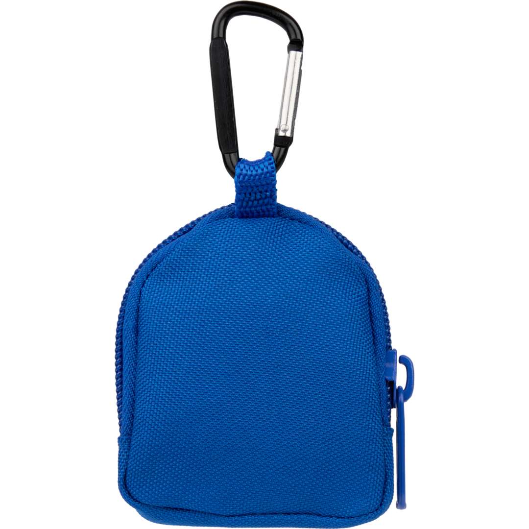 Rear View of Blue Mini Backpack Bag Charm