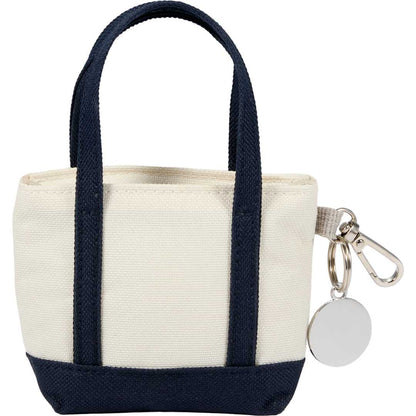 Rear View of Blue Mini Tote Bag Charm