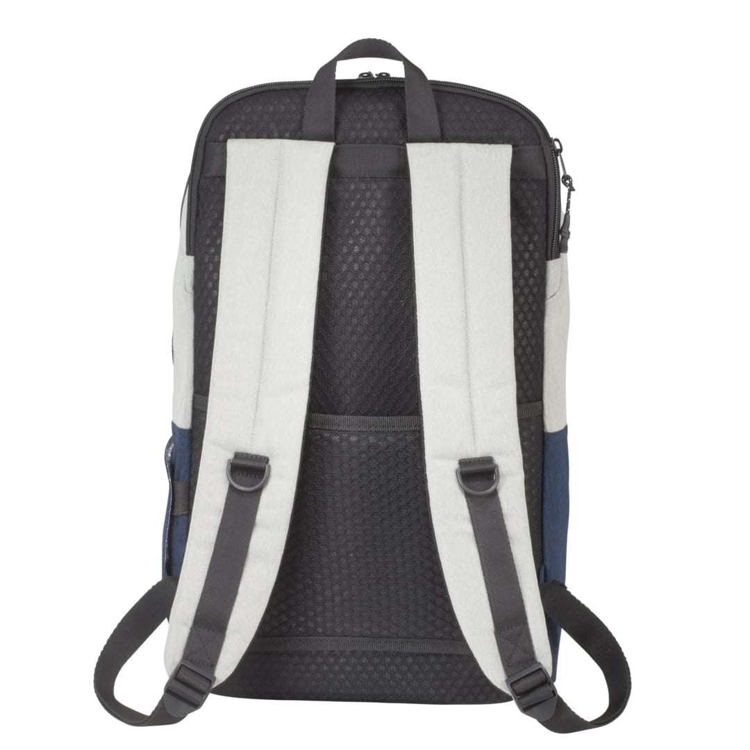 Rear View of Blue NBN Linden 15" Computer Backpack