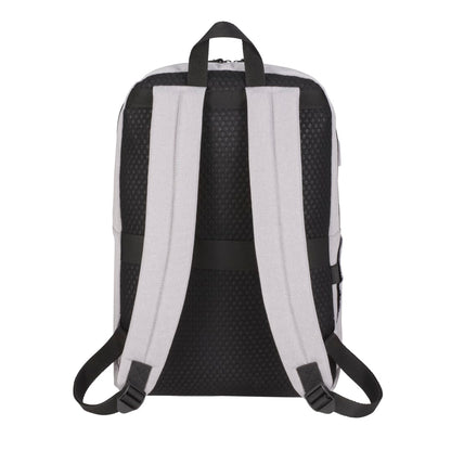 Rear View of Blue NBN Whitby Slim 15" Computer Backpack w/ USB Port