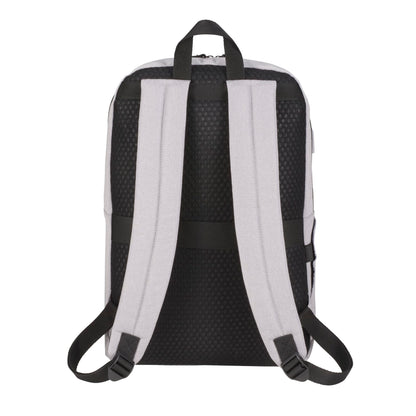 Rear View of Blue NBN Whitby Slim 15" Computer Backpack w/ USB Port
