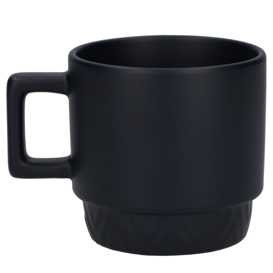 Rear View of Blue Paco 12oz Ceramic Mug plain