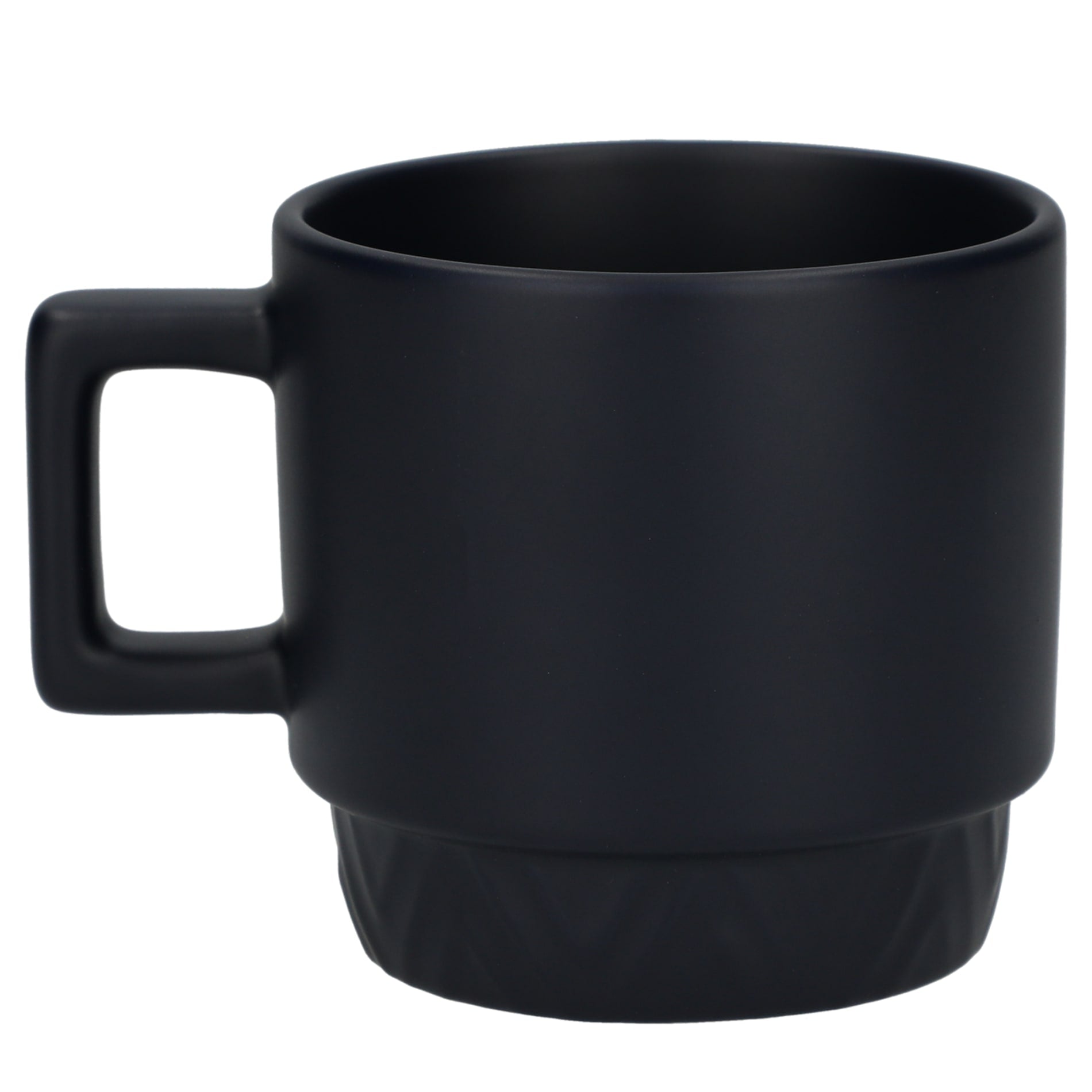 Rear View of Blue Paco 12oz Ceramic Mug plain