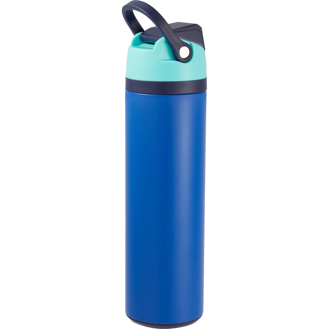 Rear View of Blue Reef 24oz Vacuum Recycled Stainless-steel Bottle