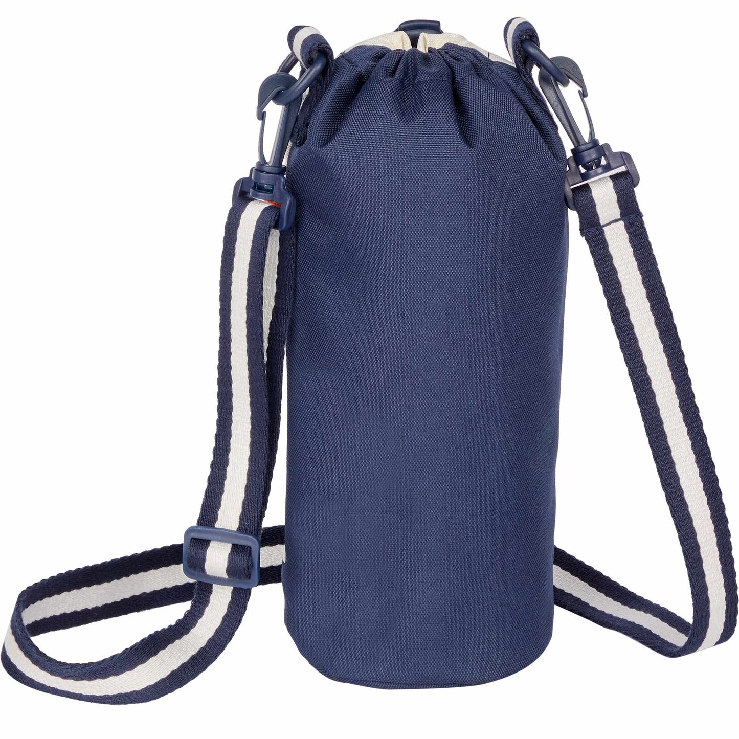 Rear View of Blue Retro Sport Recycled Bottle Sling plain