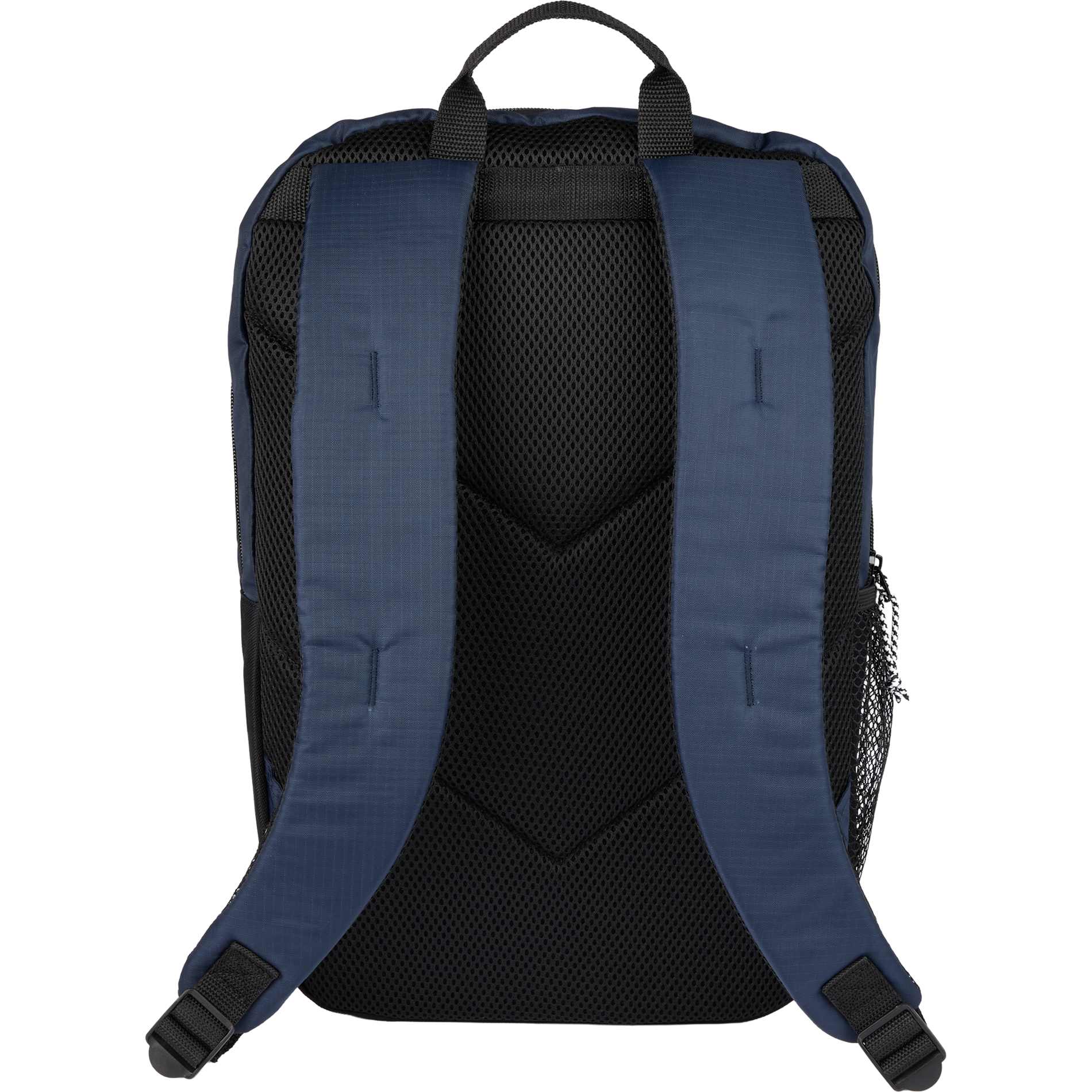 Rear View of Blue Rocky Recycled 15" Computer Backpack plain