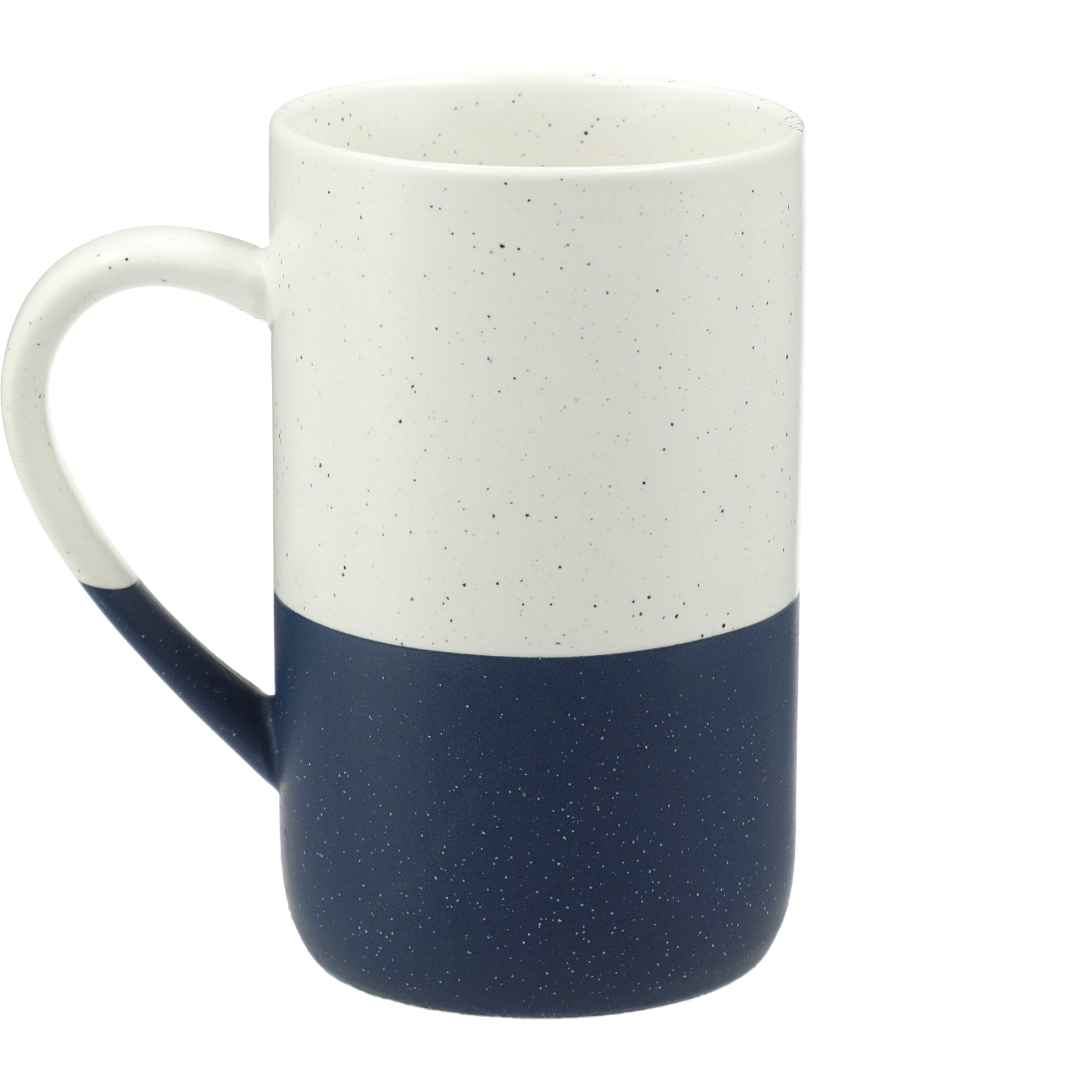 Rear View of Blue Speckled Wayland Ceramic Mug 13oz