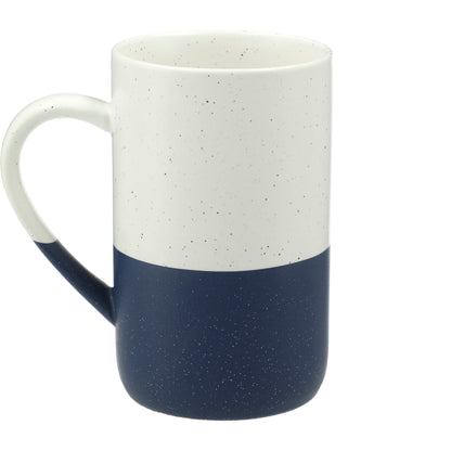Rear View of Blue Speckled Wayland Ceramic Mug 13oz