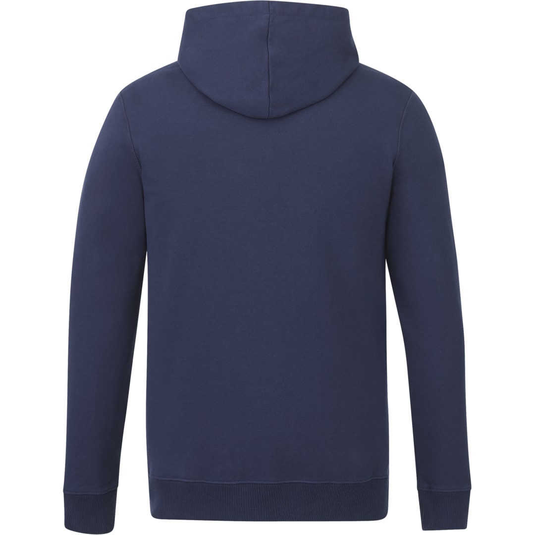 Rear View of Blue tentree Organic Cotton Classic Hoodie - Men's plain