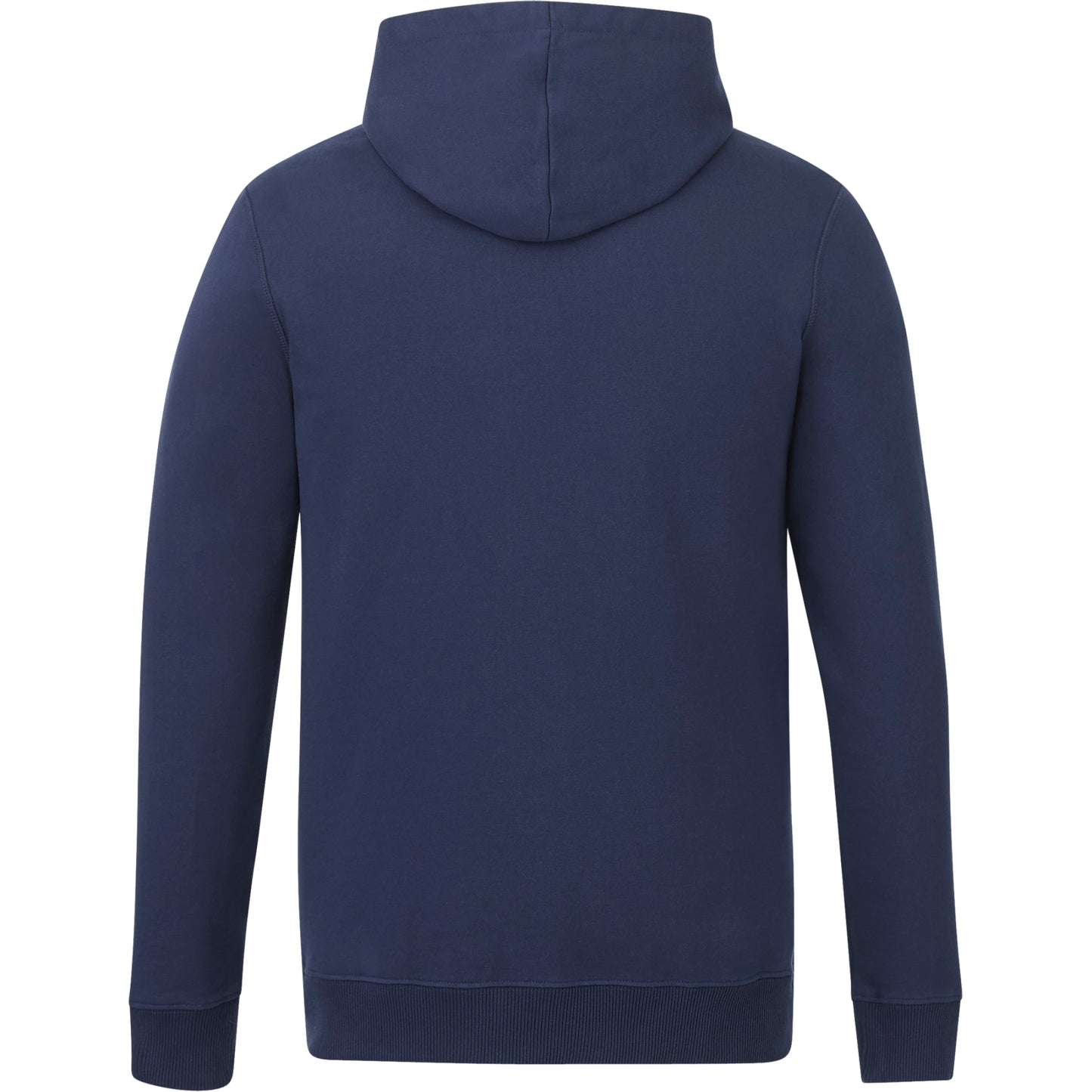 Rear View of Blue tentree Organic Cotton Classic Hoodie - Men's plain
