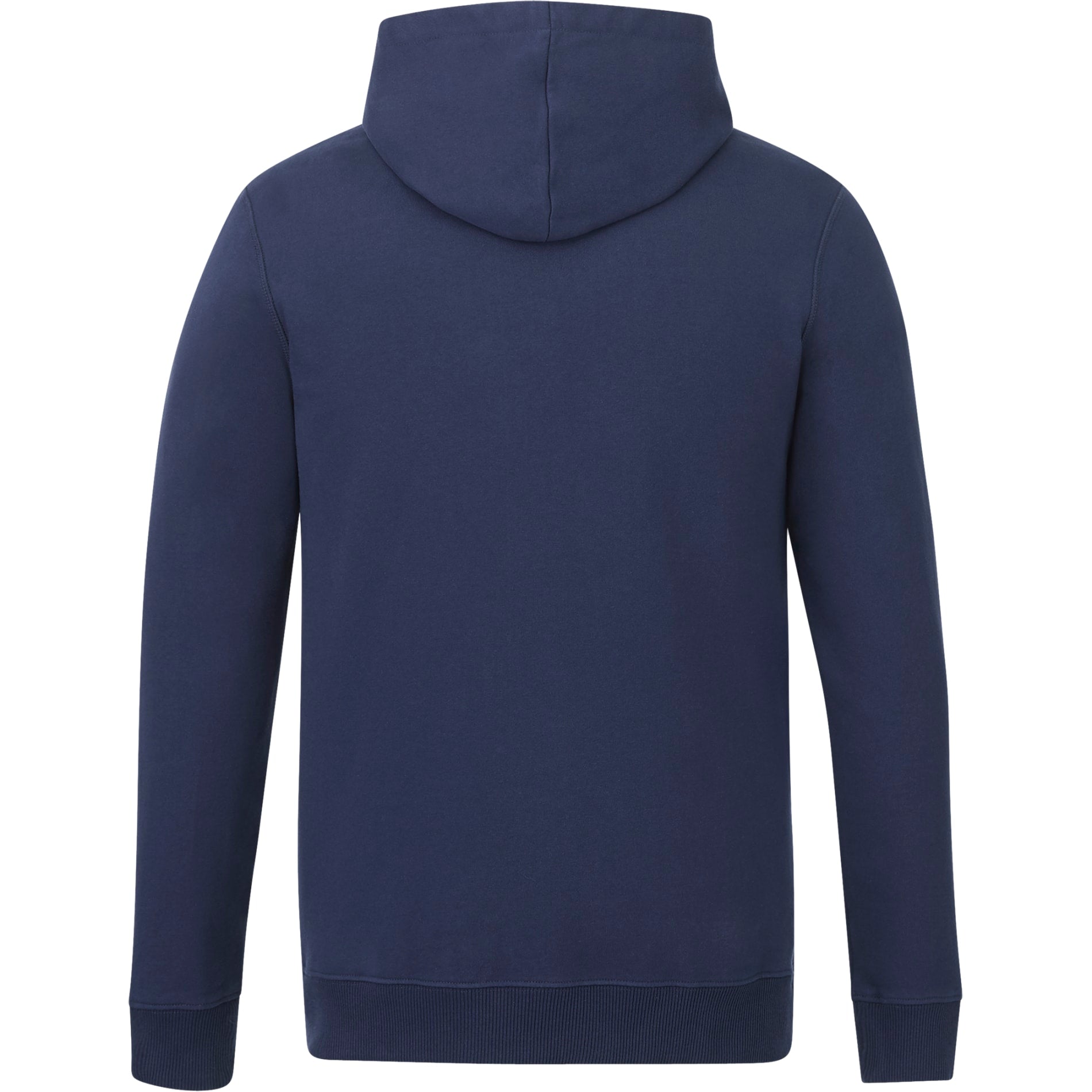 Rear View of Blue tentree Organic Cotton Classic Hoodie - Men's plain