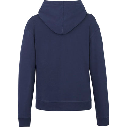 Rear View of Blue tentree Organic Cotton Classic Hoodie - Women's plain