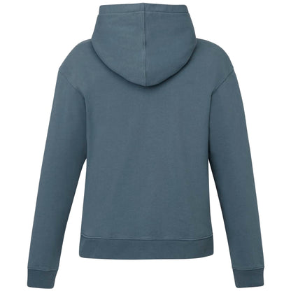 Rear View of Blue tentree Organic Cotton Classic Hoodie - Women's plain