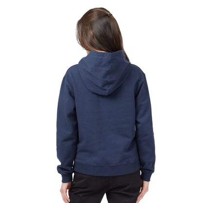 Rear View of Blue tentree Organic Cotton Classic Hoodie - Women's