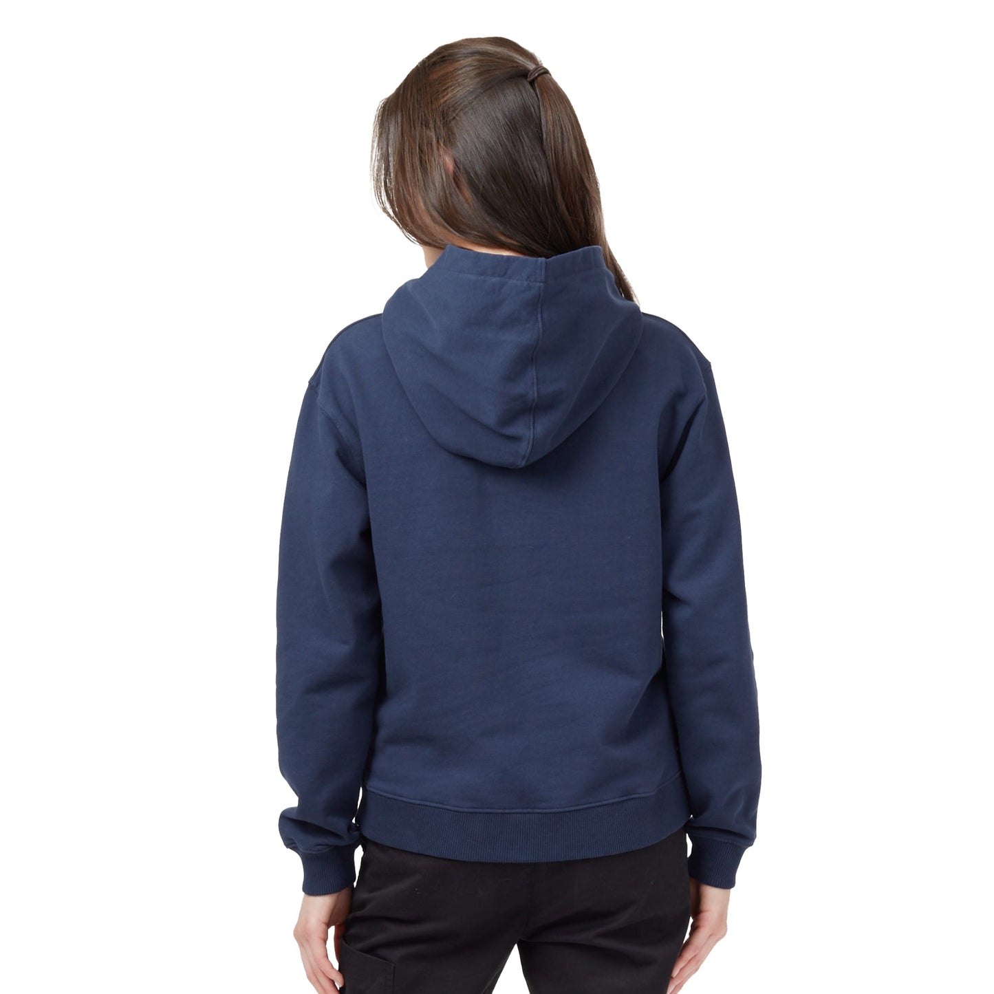 Rear View of Blue tentree Organic Cotton Classic Hoodie - Women's