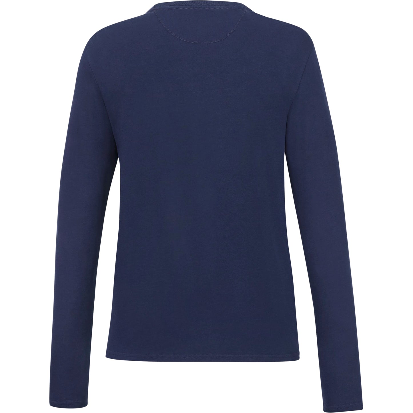 Rear View of Blue tentree Organic Cotton Longsleeve Tee - Women's plain