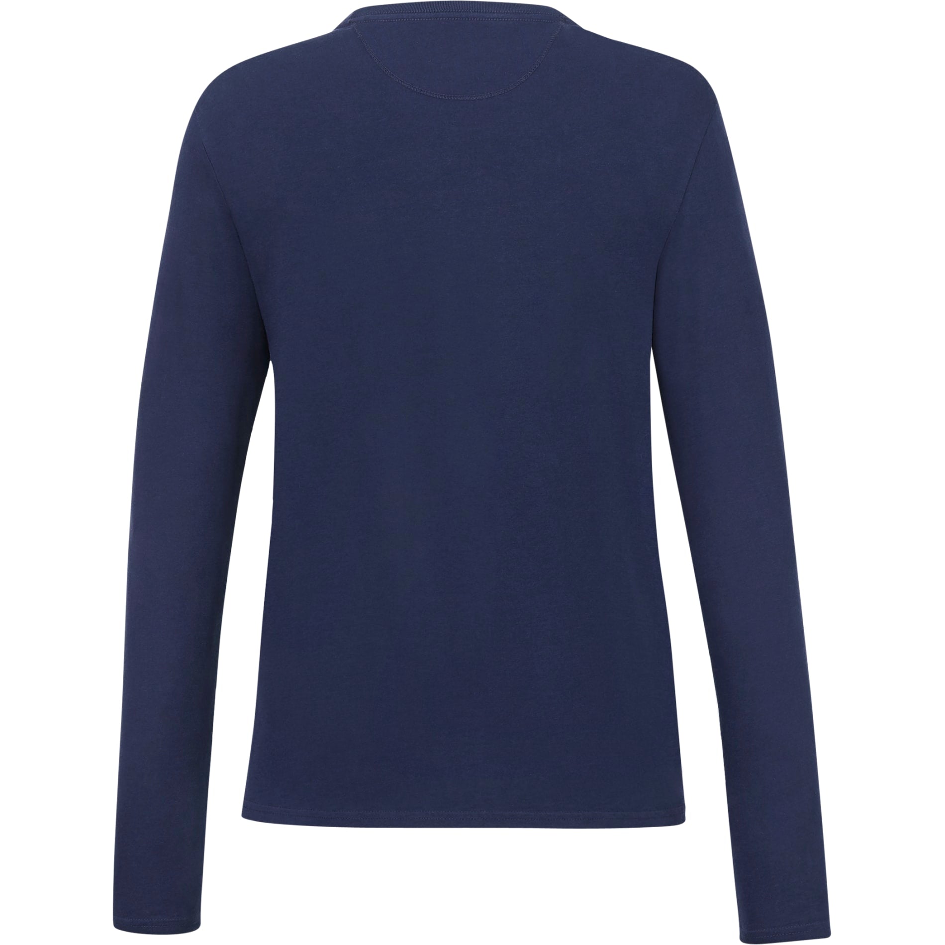 Rear View of Blue tentree Organic Cotton Longsleeve Tee - Women's plain