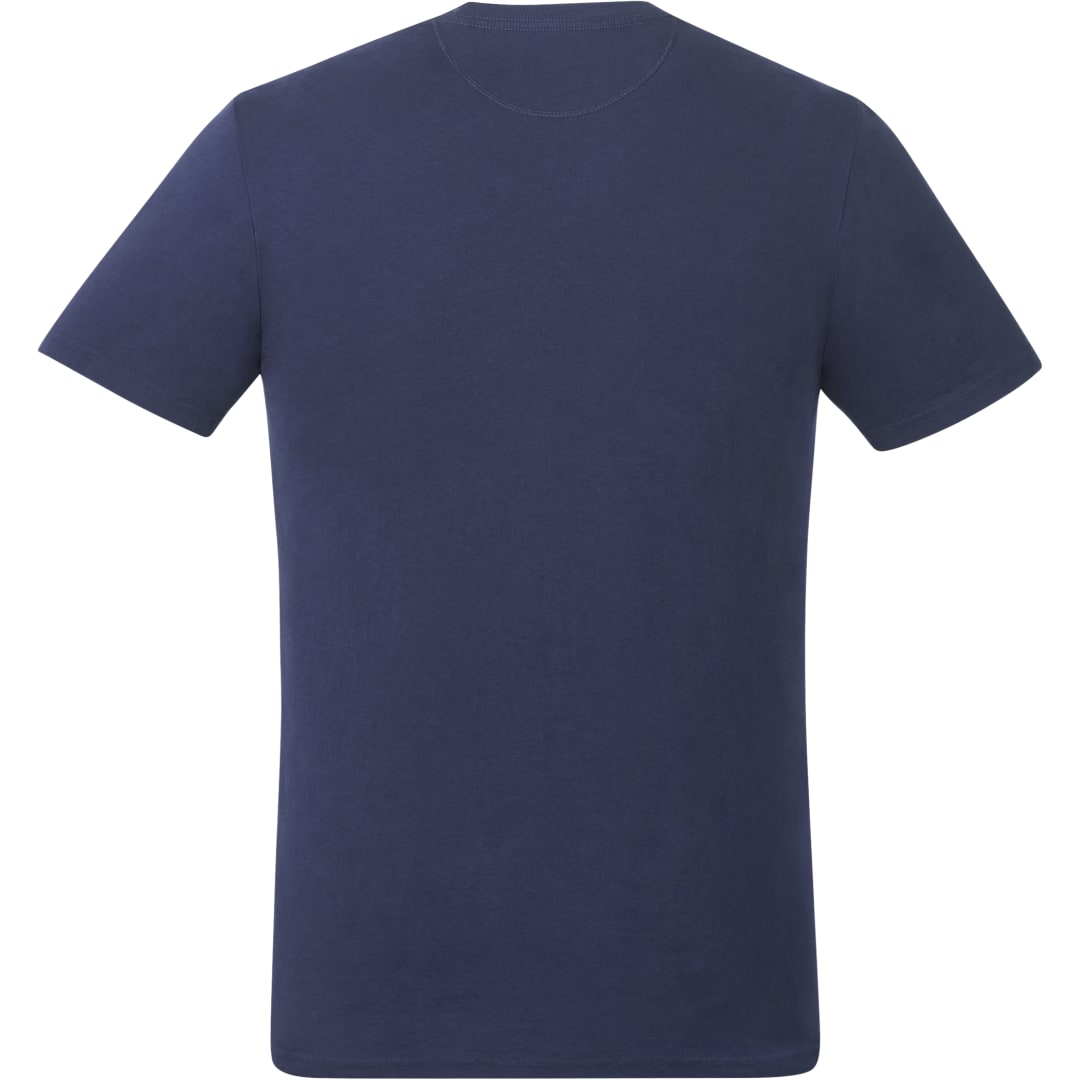 Rear View of Blue tentree Organic Cotton Short Sleeve Tee - Men's plain